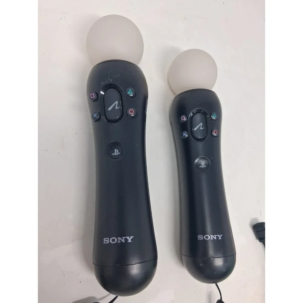 2 x Sony PlayStation Move Motion Controller (CECH-ZCM1U) PS3 PS4 VR , UNTESTED